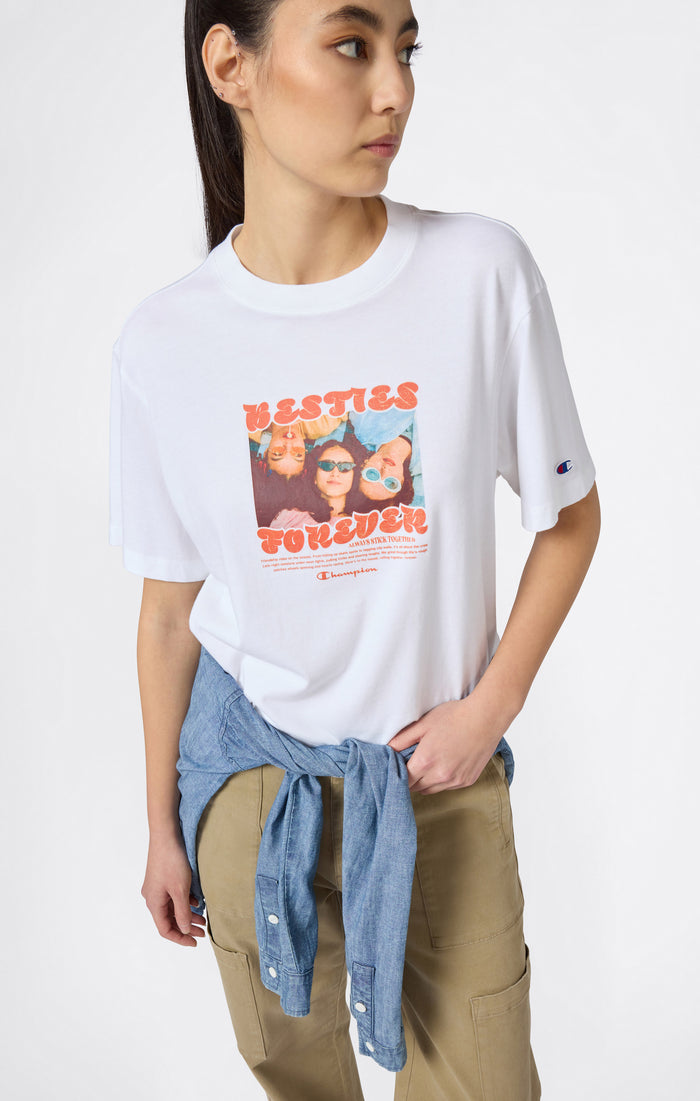 T-Shirt Graphique Ample Femme