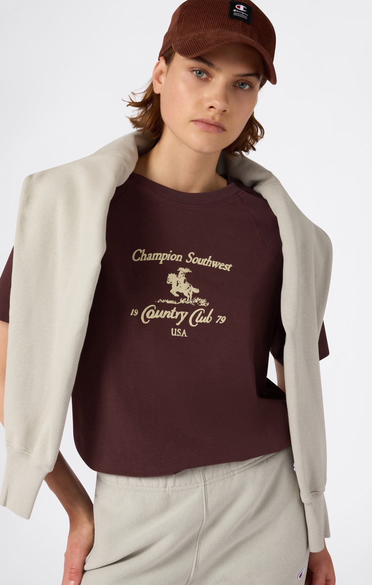 T-Shirt Donna Reverse Weave Con Grafica