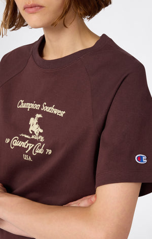 Damen T-Shirt Mit Grafik Reverse Weave
