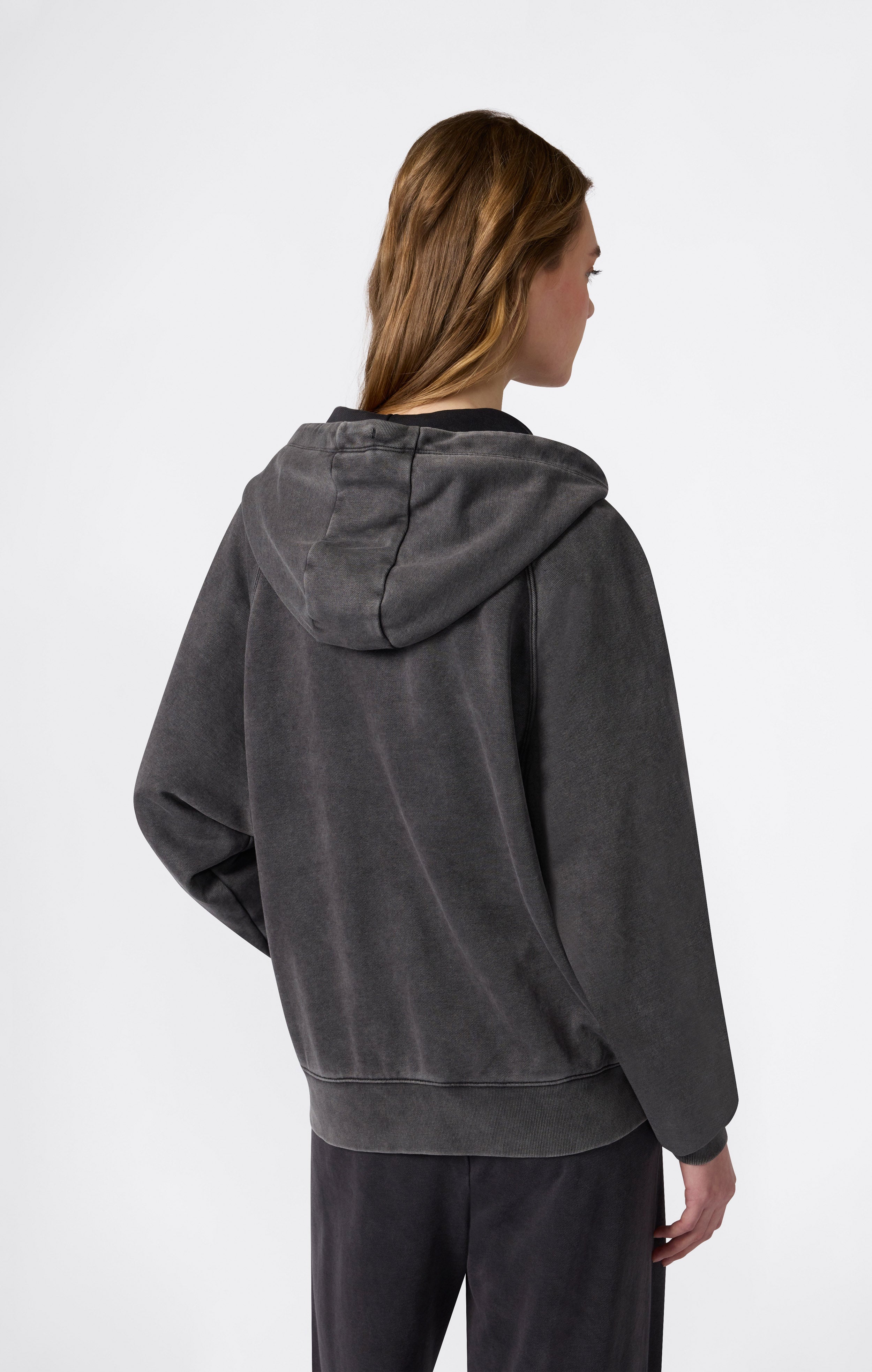 Women’s Washed Effect Full Zip Hoodie Icons