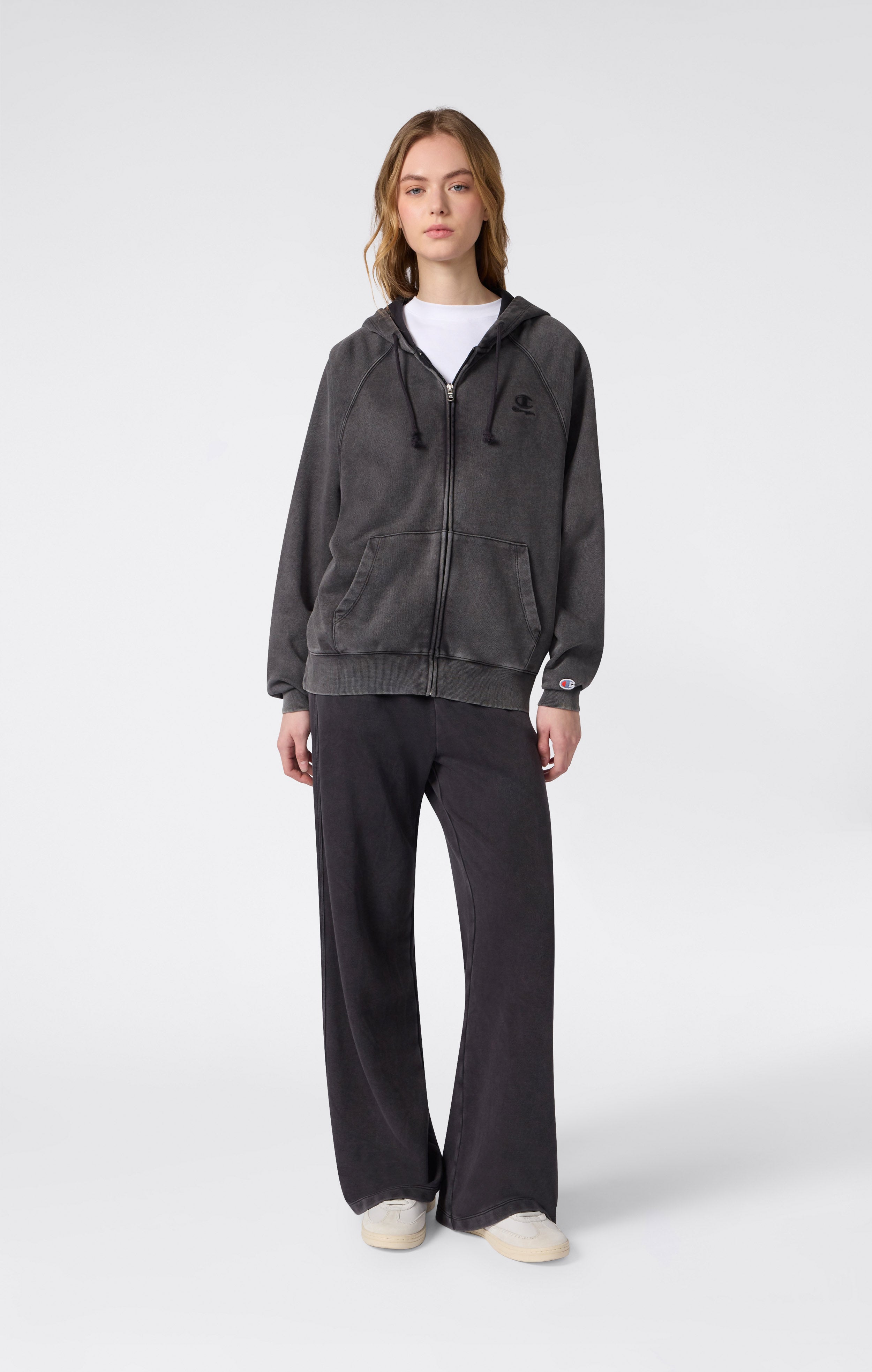 Women’s Washed Effect Full Zip Hoodie Icons