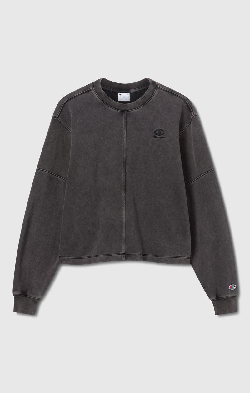 Women’s Washed Effect Crewneck Sweatshirt Icons