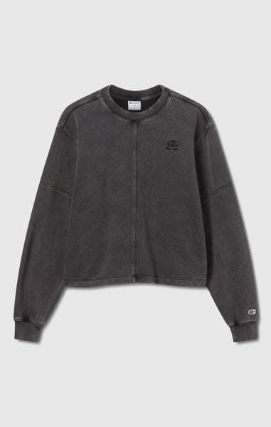 Felpa Girocollo Effetto Slavato da Donna Icons