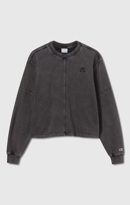 Sweat col rond effet délavé pour femme Icons