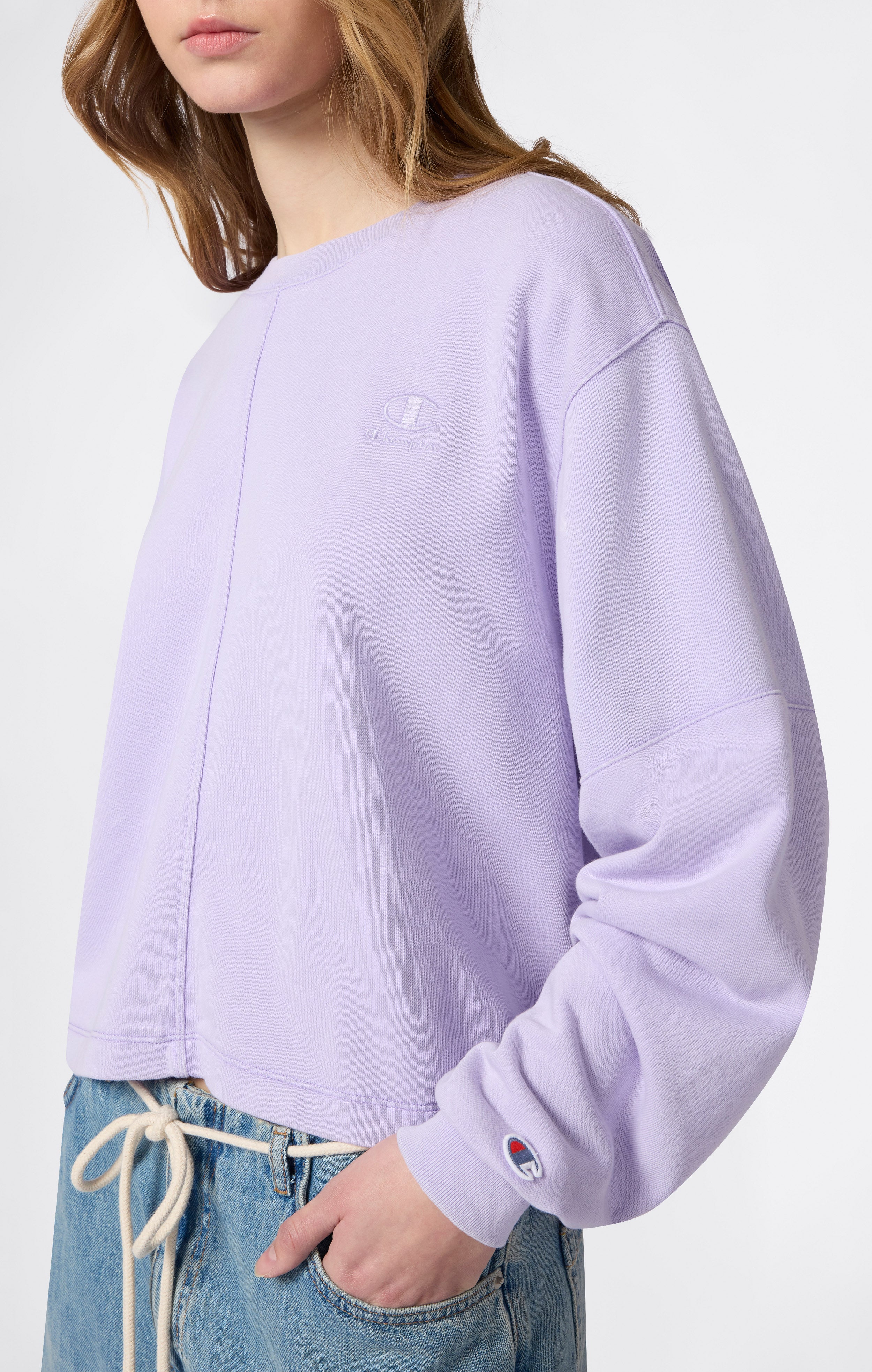 Sweat col rond effet délavé pour femme Icons