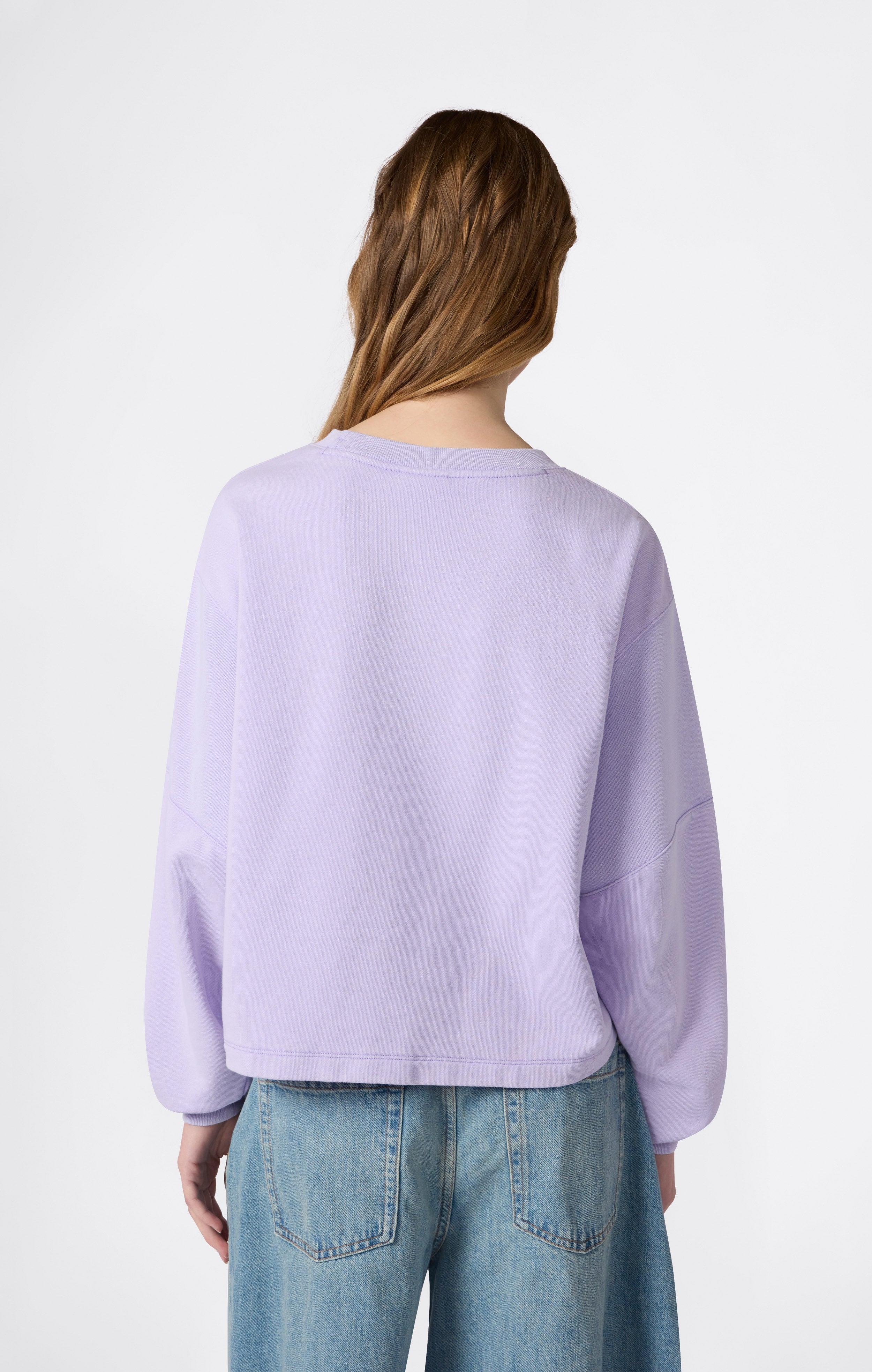 Sweat col rond effet délavé pour femme Icons