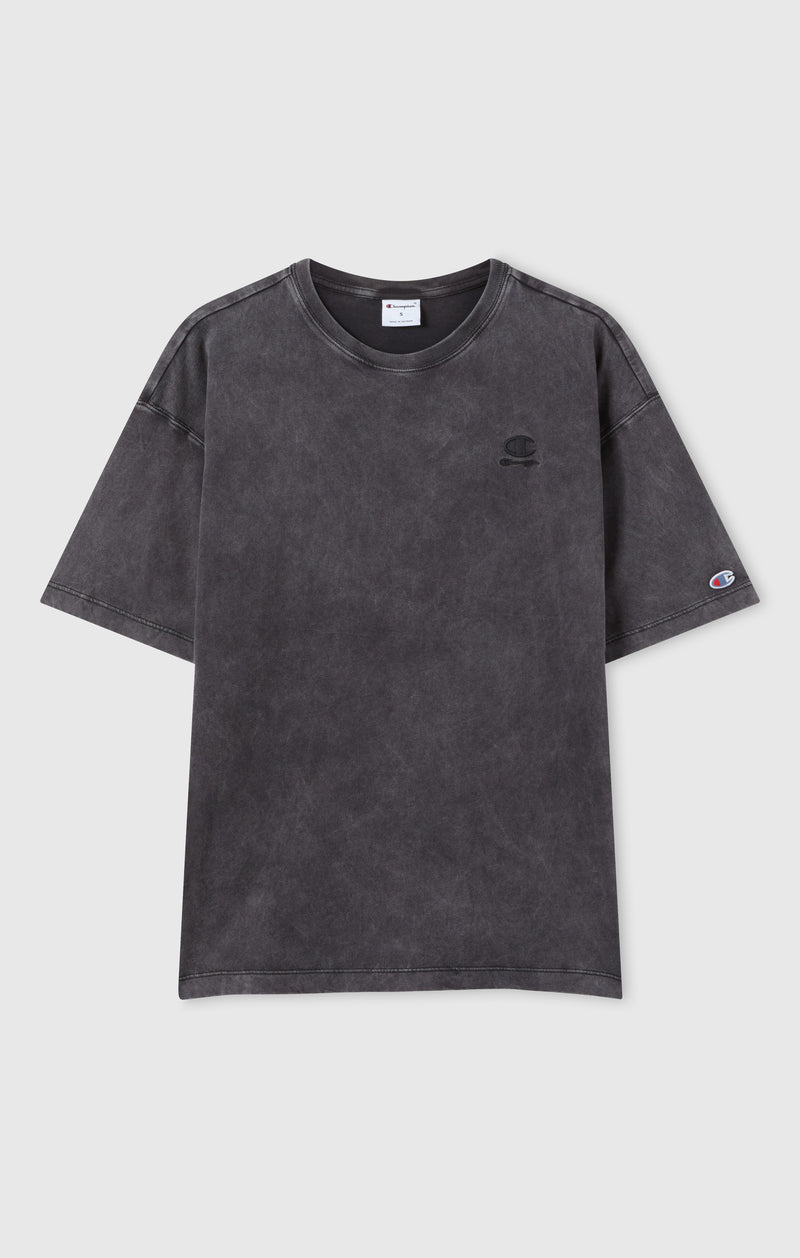 T-shirt col rond effet délavé pour femme Icons