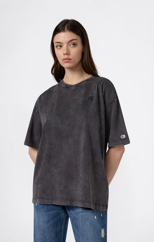 T-shirt col rond effet délavé pour femme Icons