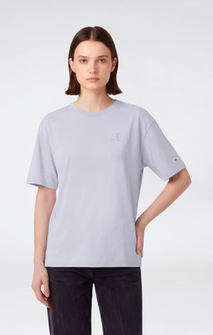 Camiseta de cuello redondo efecto lavado para mujer Icons