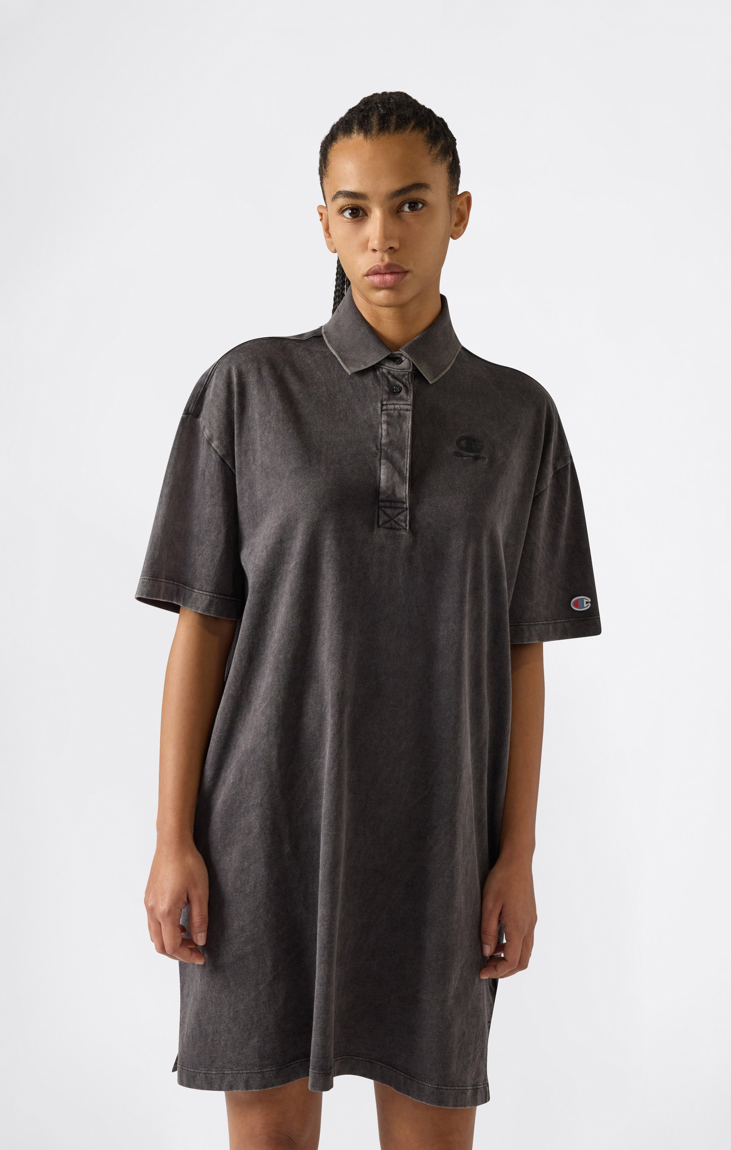 Robe polo effet délavé pour femme Icons