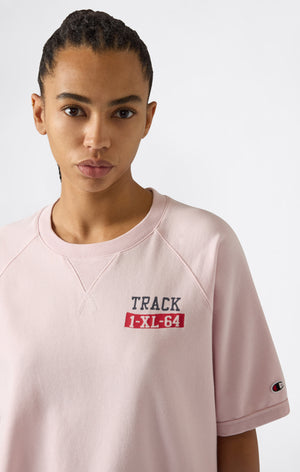 Women’s Short Sleeve Crewneck Sweatshirt with Graphic