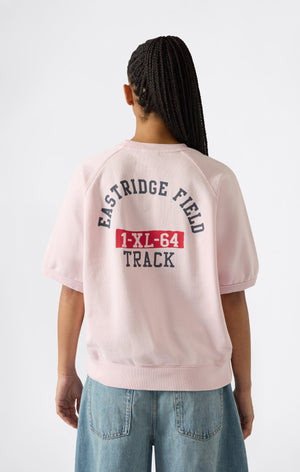 Women’s Short Sleeve Crewneck Sweatshirt with Graphic