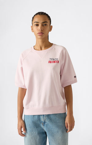 Women’s Short Sleeve Crewneck Sweatshirt with Graphic