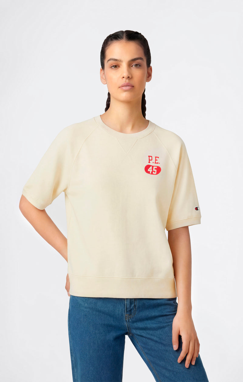 Women’s Short Sleeve Crewneck Sweatshirt with Graphic