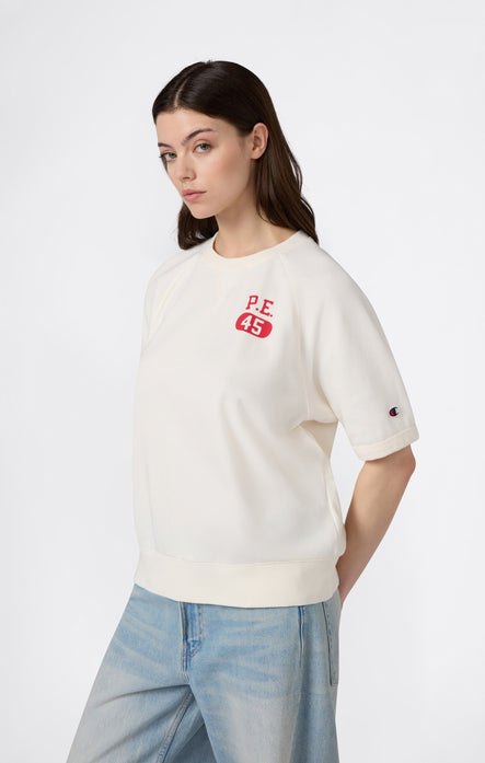 Women’s Short Sleeve Crewneck Sweatshirt with Graphic