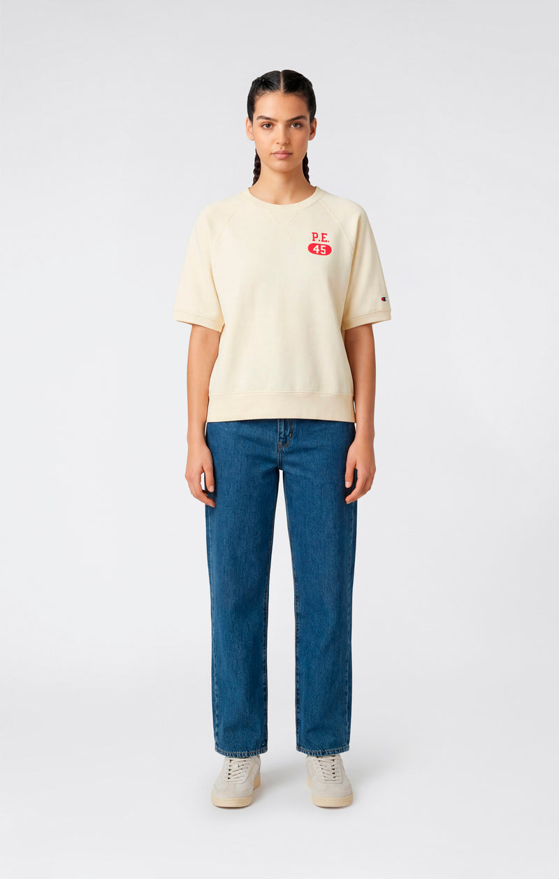 Women’s Short Sleeve Crewneck Sweatshirt with Graphic