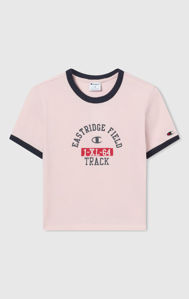 Women’s Cropped Ringer T-Shirt with Graphic