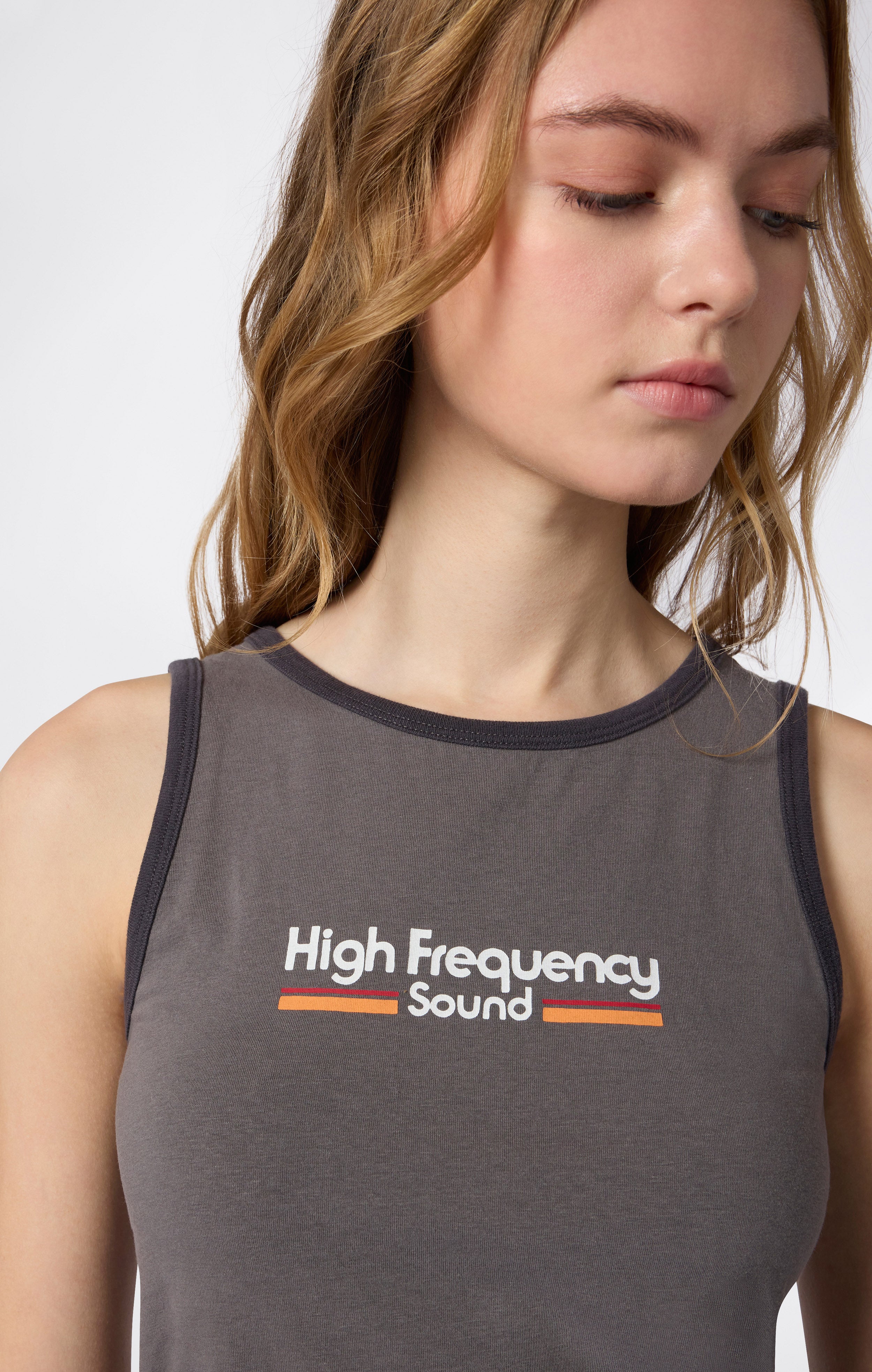 Débardeur Ringer avec Graphique pour Femme