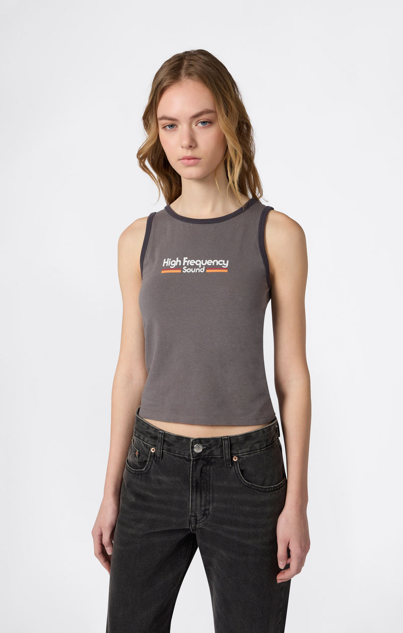 Débardeur Ringer avec Graphique pour Femme