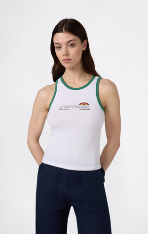 Débardeur Ringer avec Graphique pour Femme