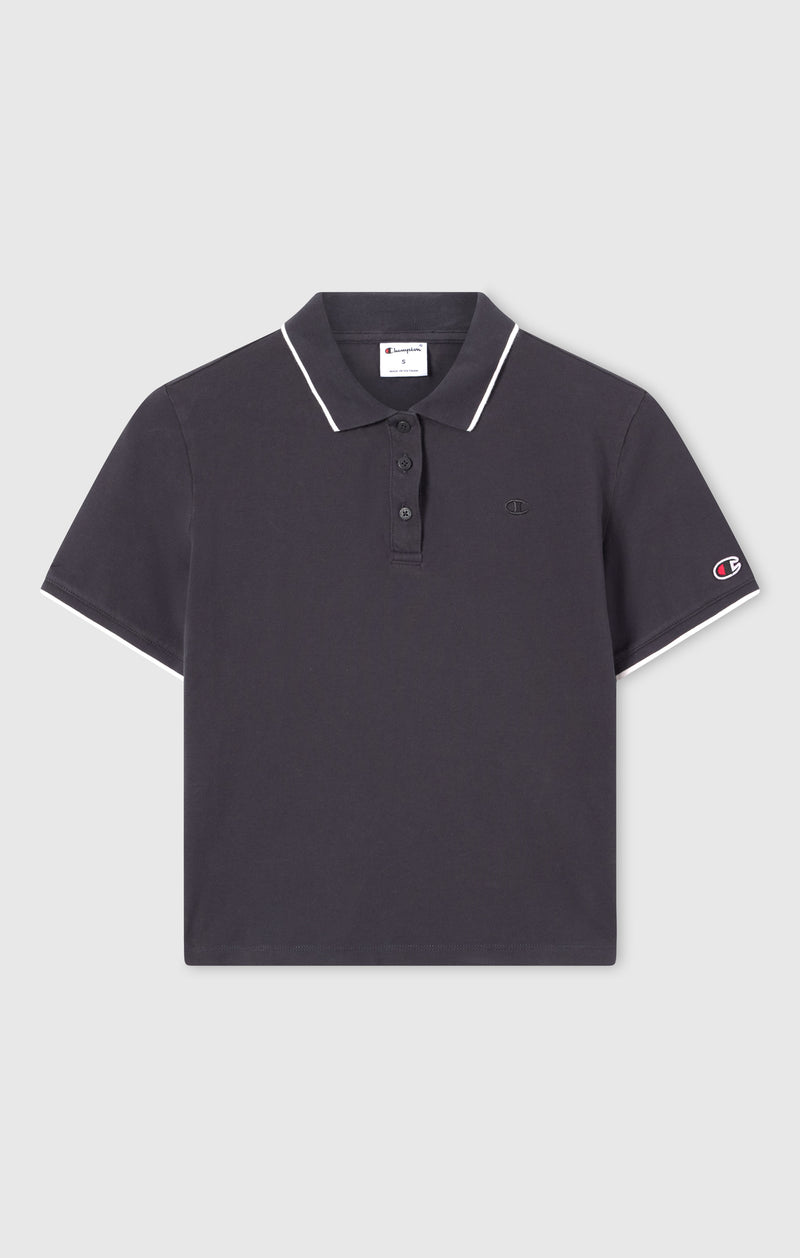 Damen Cropped Poloshirt