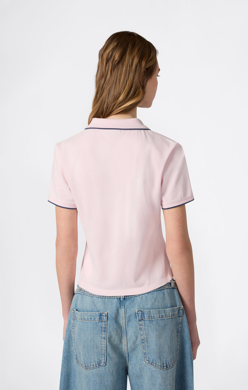 Polo Crop pour Femme