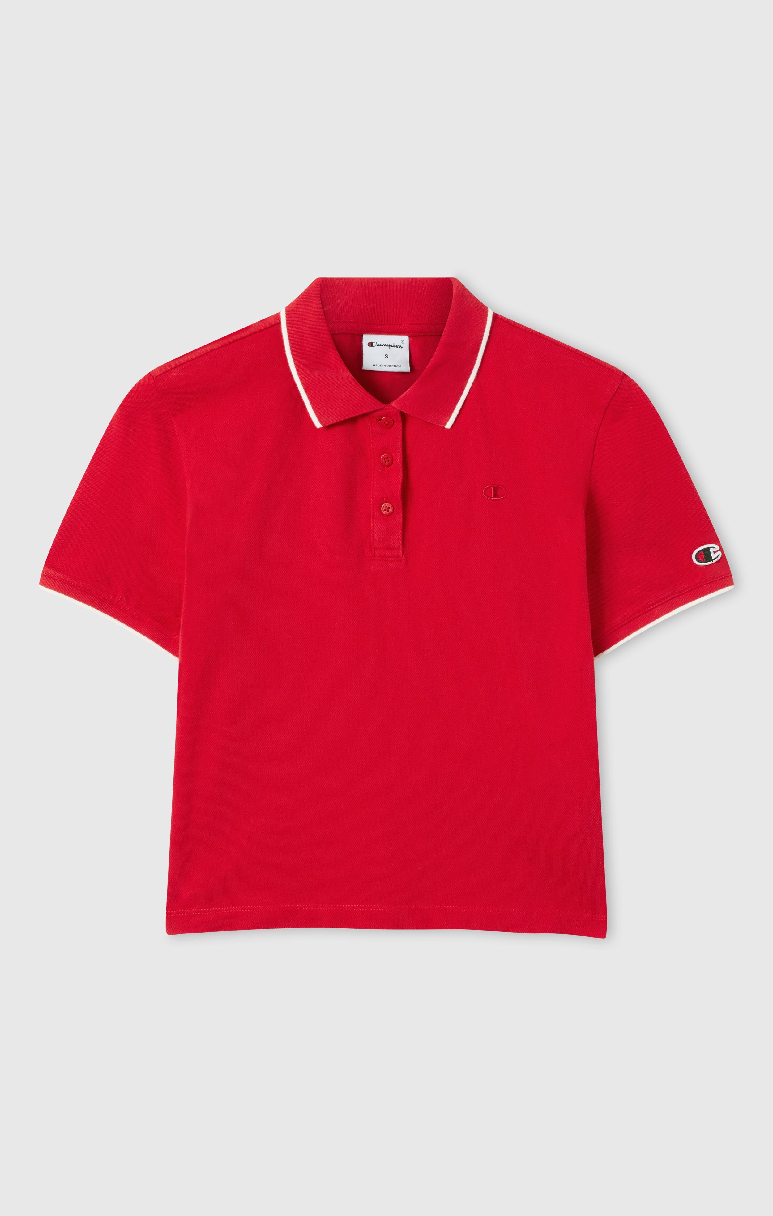 Damen Cropped Poloshirt