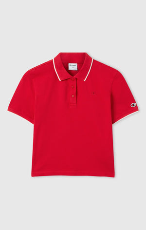Damen Cropped Poloshirt