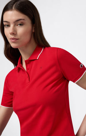 Damen Cropped Poloshirt