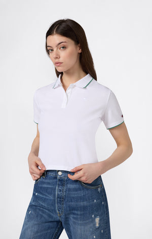 Polo Crop pour Femme