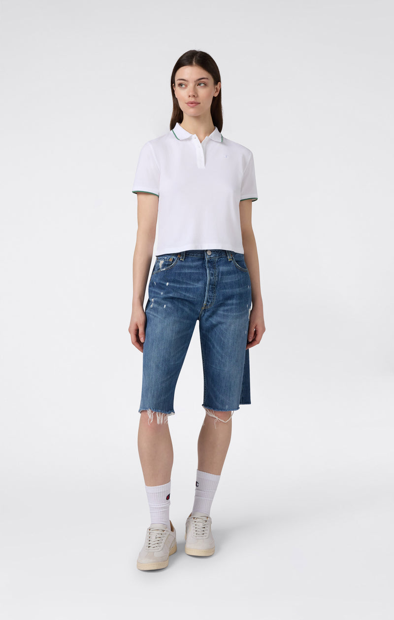 Women’s Cropped Polo Shirt