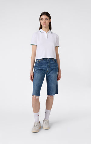 Women’s Cropped Polo Shirt