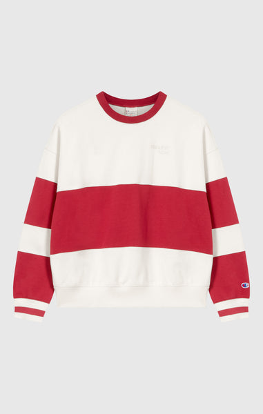 Women’s Striped Crewneck Sweatshirt
