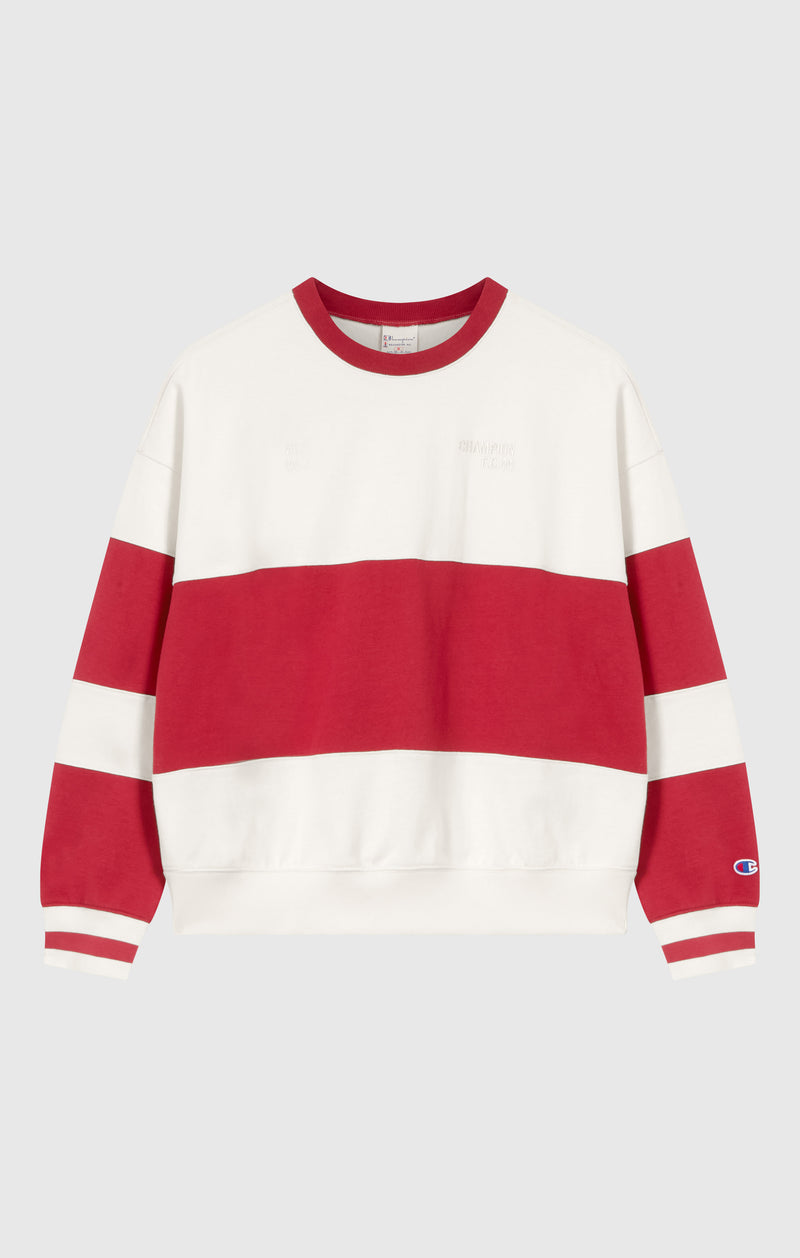 Women’s Striped Crewneck Sweatshirt
