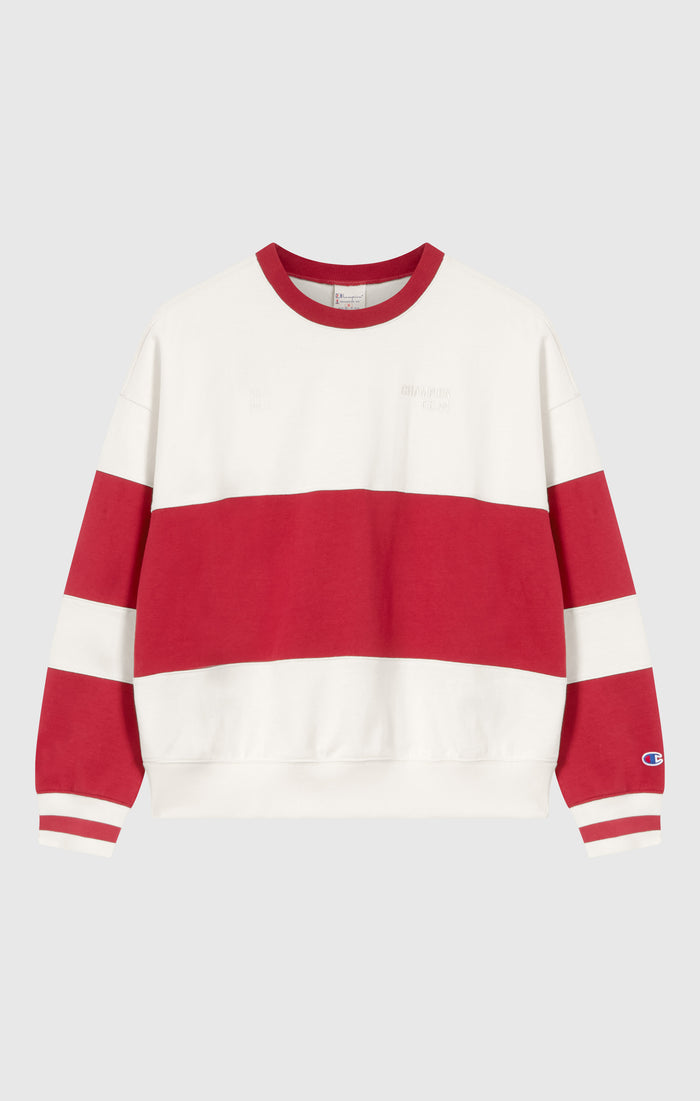 Women’s Striped Crewneck Sweatshirt