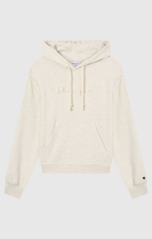 Leichter Damen Hoodie mit Ton-in-Ton gesticktem Maxi-Logo Icons