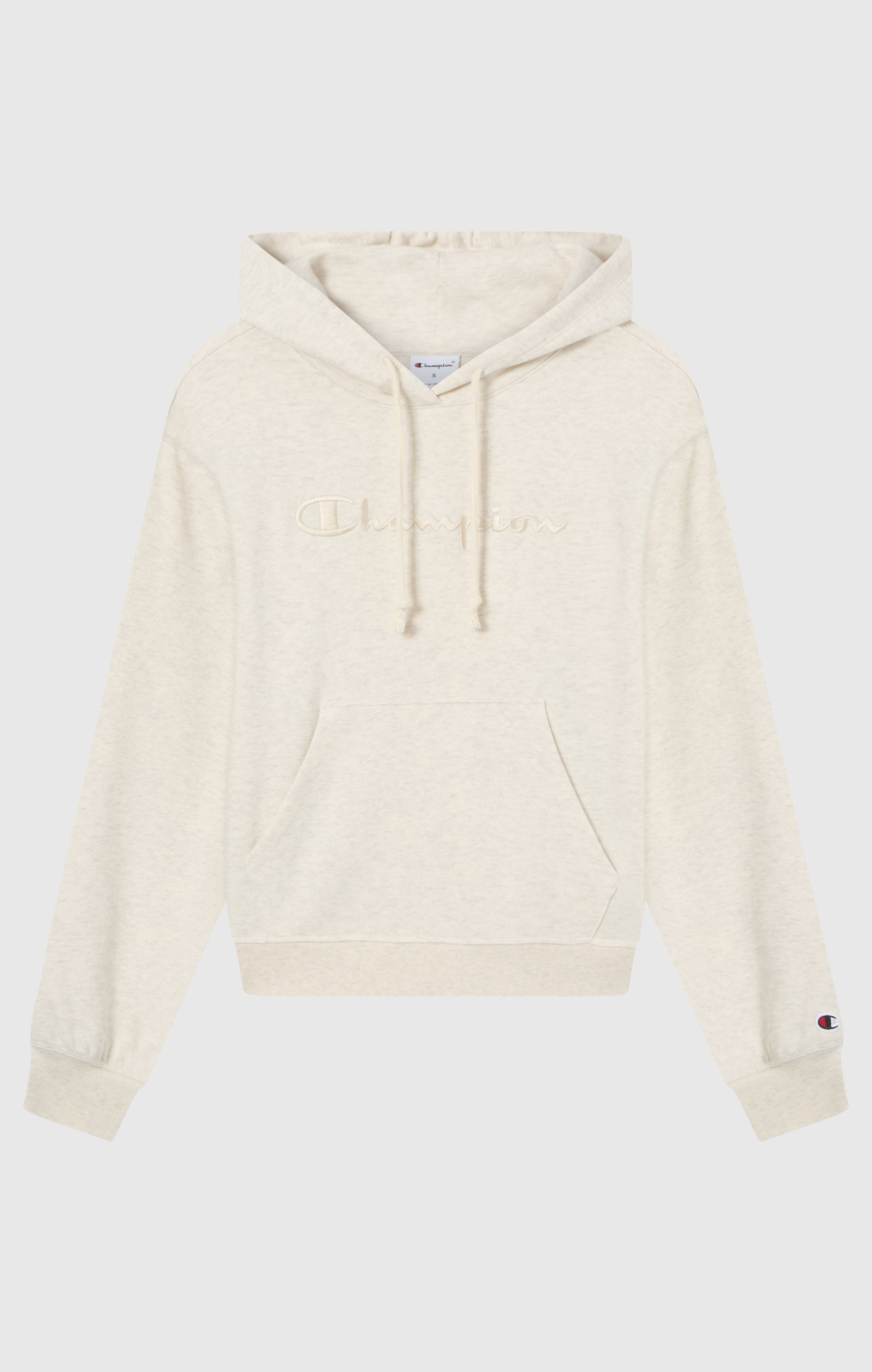 Felpa Leggera con Cappuccio e Maxi Logo Tonal Ricamato Donna Icons