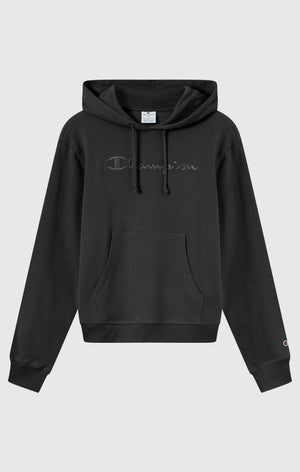 Leichter Damen Hoodie mit Ton-in-Ton gesticktem Maxi-Logo Icons