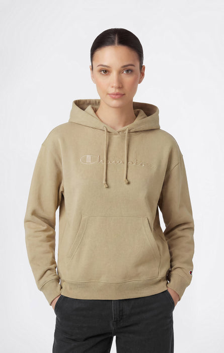Women’s Lightweight Hooded Sweatshirt with Tonal Embroidered Maxi Logo Icons