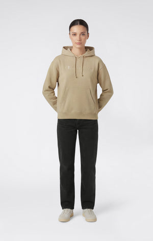 Leichter Damen Hoodie mit Ton-in-Ton gesticktem Maxi-Logo Icons