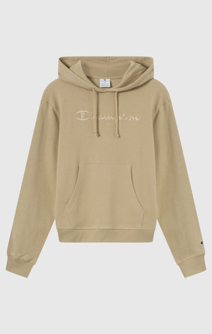 Leichter Damen Hoodie mit Ton-in-Ton gesticktem Maxi-Logo Icons