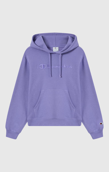 Leichter Damen Hoodie mit Ton-in-Ton gesticktem Maxi-Logo Icons