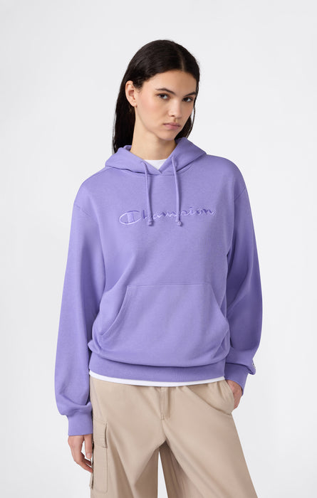 Leichter Damen Hoodie mit Ton-in-Ton gesticktem Maxi-Logo Icons