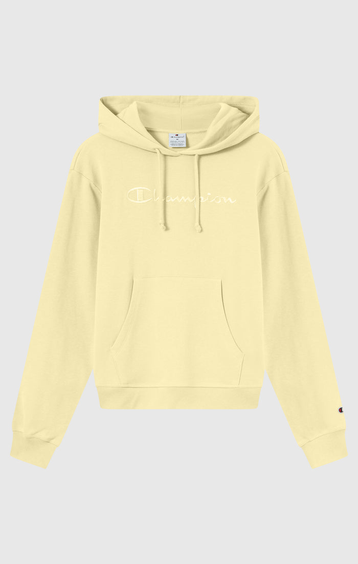 Sweat Léger à Capuche avec Maxi Logo Ton sur Ton Brodé pour Femme Icons