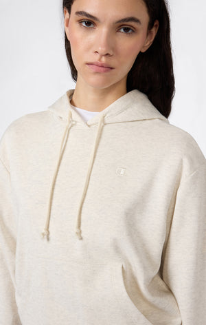 Felpa Leggera con Cappuccio e "C" Logo Tonal Ricamato Donna Icons