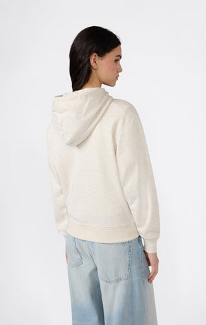 Felpa Leggera con Cappuccio e "C" Logo Tonal Ricamato Donna Icons