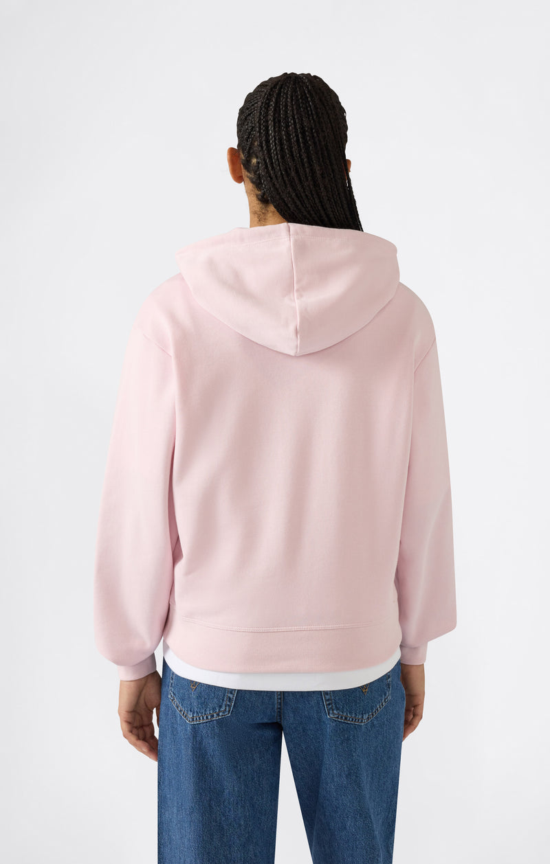 Women’s Lightweight Hooded Sweatshirt with Tonal Embroidered “C” Logo Icons