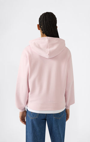 Women’s Lightweight Hooded Sweatshirt with Tonal Embroidered “C” Logo Icons