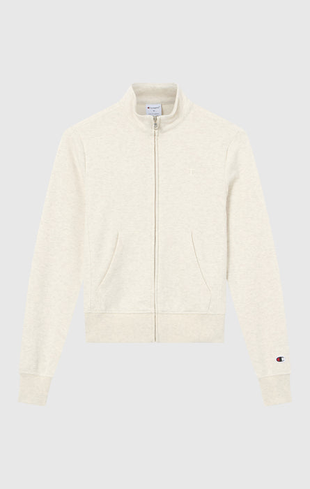 Women’s Lightweight Full Zip Sweatshirt with Tonal Embroidered “C” Logo Icons