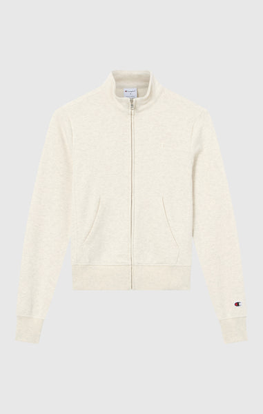 Women’s Lightweight Full Zip Sweatshirt with Tonal Embroidered “C” Logo Icons